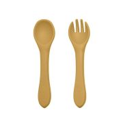 Petite&Mars - Set tacamuri din silicon fara BPA, Take&Match, 6 luni+, Ocru BYN709819