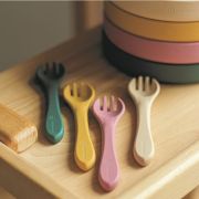 Petite&Mars - Set tacamuri din silicon fara BPA, Take&Match, 6 luni+, Roz BYN709820