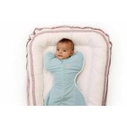 Set 2 saci de dormit nou-nascut Swaddle First Sleep Calm Star & Coral Blue KDE2FSCSCB00
