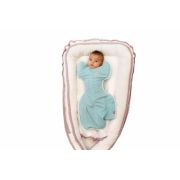 Set 2 saci de dormit nou-nascut Swaddle First Sleep Calm Star & Coral Blue KDE2FSCSCB00