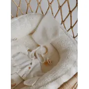 Suport De Dormit Babynest Premium Din Tesatura Bucle Crem, Teddy By Babyly, 80x50 Cm Pjb4190141