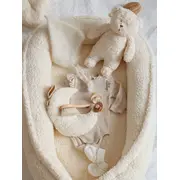 Suport De Dormit Babynest Premium Din Tesatura Bucle Crem, Teddy By Babyly, 80x50 Cm Pjb4190141