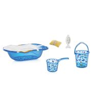 Set de baie cu 6 piese BabyJem (Culoare: Bleu) JEMbj_5403