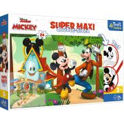 PUZZLE TREFL PRIMO  24 SUPER MAXI DISNEY MICKEY SI PRIETENII VIV41012