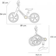 Bicicleta fara pedale pliabila Ronny, Galben, Skiddou JEMsk_2030052