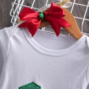 Body cu maneca scurta si fustita tutu rosu cu verde - primul meu craciun (marime disponibila: 9-12 luni (marimea 20 incaltaminte)) id-14.9-12 luni