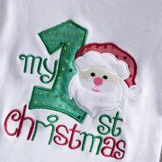 Body cu maneca scurta si fustita tutu rosu cu verde - primul meu craciun (marime disponibila: 9-12 luni (marimea 20 incaltaminte)) id-14.9-12 luni