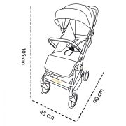 Carucior sport pliabil ultracompact pentru calatorii Espoo+, Evening Shadow, Gri inchis, Skiddou JEMsk_2020052