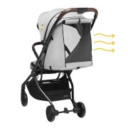 Carucior sport pliabil ultracompact pentru calatorii Espoo+, Normandic Dream, Gri, Skiddou JEMsk_2020053