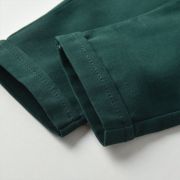 Costum elegant pentru baietei cu camasuta visinie si papion verde MBMer79-de2