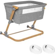 Patut 3 in 1 co-sleeping Natt, Normandic Wood, wood-gri, Skiddou JEMsk_2040013