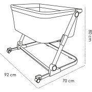 Patut 3 in 1 co-sleeping Natt, Normandic Wood, wood-gri, Skiddou JEMsk_2040013