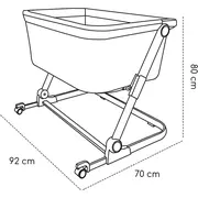 Patut 3 in 1 co-sleeping Natt, Normandic Wood, wood-gri, Skiddou JEMsk_2040013