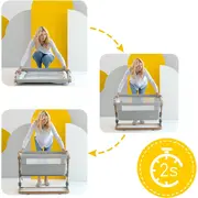Patut 3 in 1 co-sleeping Natt, Normandic Wood, wood-gri, Skiddou JEMsk_2040013