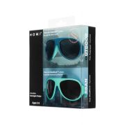 Set de 2 ochelari copii Click & Change, bleu, 2-5 ani, Mokki JEMmokki-MO8010