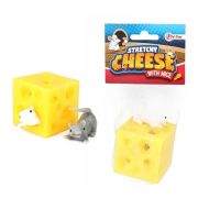 Jucarie antistres Cascaval cu 2 soriceii elastici, 5 cm Toi-Toys TT35098A BBJTT35098A_Initiala