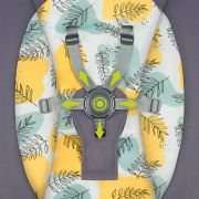 Lionelo - Balansoar si sezlong copii, Ralf, 2 in 1, Electric, Cu telecomanda si cablu USB, Cu miscare laterala de balansare si 5 niveluri diferite de viteza, Cu 12 melodii, Gri BYNLO-RALF_GREY_CONCRETE