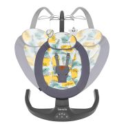 Lionelo - Balansoar si sezlong copii, Ralf, 2 in 1, Electric, Cu telecomanda si cablu USB, Cu miscare laterala de balansare si 5 niveluri diferite de viteza, Cu 12 melodii, Gri BYNLO-RALF_GREY_CONCRETE