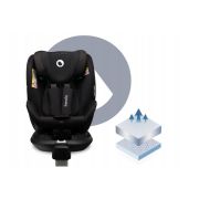 Lionelo - Scaun auto Antoon Plus, Pozitie de somn, Protectie laterala, Rotire 360 grade, 0-18 kg, Cu Isofix si picior de sustinere, Negru BYNLO-ANTOON_PLUS_BLACK_ONYX
