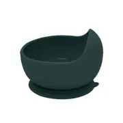 Petite&Mars - Bol din silicon fara BPA, Cu ventuza, TAKE&MATCH, 6 luni+, 350 ml, Verde Inchis BYN707817