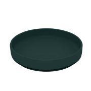 Petite&Mars - Set de hranire, Cu farfurie, Bol si tacamuri, Din silicon fara BFA, Verde inchis BYNPachetMasaVerde_1