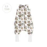 Sac De Dormit Cu Picioare, Bumbac Cu Umplutura 2.5 Tog, Tot Parcusul Anului, Happy Bear, Marimea S, 1-2 Ani - Babysteps Pjb3911