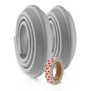 Set 2 benzi de protectie universala din spuma poliuretan pentru muchii si colturi, rezistente la muscaturi, gri, 2 x 1 m, Reer 82041