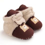 Cizmulite plusate crem cu visiniu pentru bebelusi - Teddy LID27-4-p19