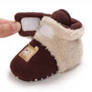 Cizmulite plusate crem cu visiniu pentru bebelusi - Teddy LID27-4-p19