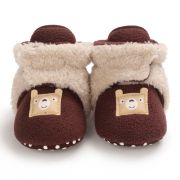 Cizmulite plusate crem cu visiniu pentru bebelusi - Teddy LID27-4-p19