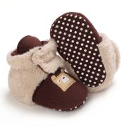 Cizmulite plusate crem cu visiniu pentru bebelusi - Teddy LID27-4-p19