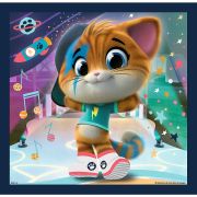 PUZZLE TREFL 3IN1 44 CATS PISICILE DRAGALASE VIV34865