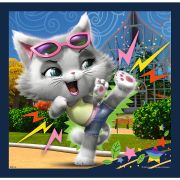 PUZZLE TREFL 3IN1 44 CATS PISICILE DRAGALASE VIV34865
