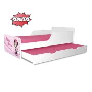 Pat Copii Dublu Creativ Minnie Pentru Fetite Cu Saltele Cu Lana Incluse - ASC-srt-min-dbl