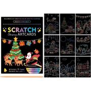 Set 9 planse razuibile Scratch ArtCards Bambinice BN047 BBJBN047_Craciun