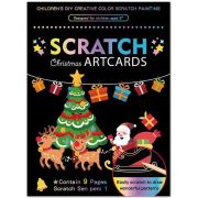 Set 9 planse razuibile Scratch ArtCards Bambinice BN047 BBJBN047_Craciun