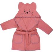 Halat de baie cu urechi Kitty, Cu buzunare, Cu cordon, Bubaba, 2 - 4 ani, Marime 98/104, Pink BYN42264