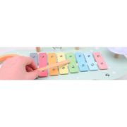 Joueco - Masuta muzicala multifunctionala din lemn certificat FSC, Cu accesorii, 44,8 x 22,5 x 24,5 cm, Multicolora BYN80131