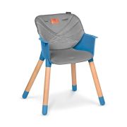 Lionelo - Scaun de masa din fag Koen, 2 in 1, Transformabil, Sustine 30 kg, 6 luni+, Albastru BYNLO-KOEN_BLUE_SKY