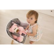 Lionelo - Scaun de masa din fag Koen, 2 in 1, Transformabil, Sustine 30 kg, 6 luni+, Albastru BYNLO-KOEN_BLUE_SKY