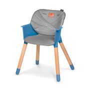 Lionelo - Scaun de masa din fag Koen, 2 in 1, Transformabil, Sustine 30 kg, 6 luni+, Albastru BYNLO-KOEN_BLUE_SKY
