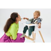 Lionelo - Scaun de masa din fag Koen, 2 in 1, Transformabil, Sustine 30 kg, 6 luni+, Albastru BYNLO-KOEN_BLUE_SKY