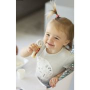Lionelo - Scaun de masa din fag Koen, 2 in 1, Transformabil, Sustine 30 kg, 6 luni+, Albastru BYNLO-KOEN_BLUE_SKY