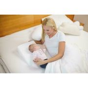 Perna inclinata, antireflux, Cu husa din bumbac, 60 x 37 x 1,5-10 cm, Bubaba, Alba BYN5900
