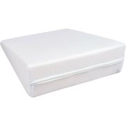 Perna inclinata, antireflux, Cu husa din bumbac, 60 x 37 x 1,5-10 cm, Bubaba, Alba BYN5900