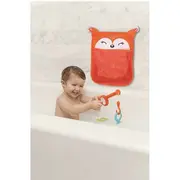 Saculet pentru jucariile de baie, Fox, Cu sistem de prindere cu ventuze, Dimensiune 32x38 cm, FreeON BYN47092