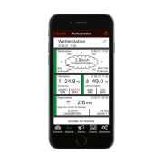 Sistem meteo SmartHome cu masurare temperatura, umiditate, precipitatii si viteza vant, data logger cu comunicare cu smartphone WEATHERHUB, TFA 31.4005.02