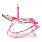 Balansoar cu vibratii 2 in 1 ecotoys 8617 - roz edeedi8617