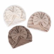 Caciulita tip turban cu model din tesatura (marime disponibila: 6-9 luni (marimea 19 incaltaminte), culoare: maro) mdmz071-ct11.6-9 luni (marimea 19 incaltaminte)-maro