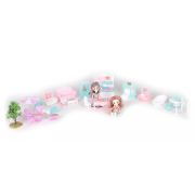 Casuta pentru papusi cu mobilier, gradina si led-uri ecotoys hc507639 edeedihc507639